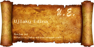 Ujlaky Edina névjegykártya
